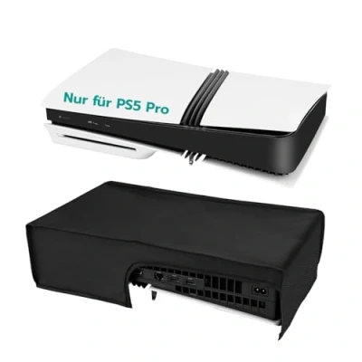 Abbildung von Mcbazel Staubschutze Hülle Spritzwasserdichte Cover Schutzhülle Abdeckung Case für PS5 Pro Konsole, Nicht PS5/PS5 Slim