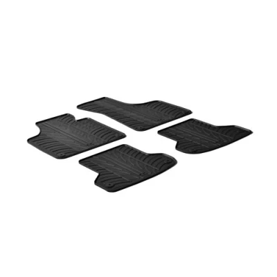 Abbildung von Gledring 0247 Fußmattensatz Gummi vorne und hinten 4 schwarz 750mm 550mm AUDI: A6 C6 Limousine, C5 Allroad