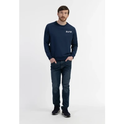 Abbildung von DREIMASTER Maritim Herren Sweatshirt mit Rundhalsausschnitt S / Marine 70% Baumwolle 30% Polyester