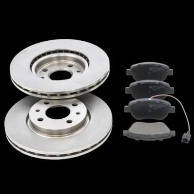 Abbildung von RIDEX 3405B0064 Bremsscheiben und beläge Vorderachse Belüftet FIAT: 500 C Cabrio, Schrägheck, Panda II ALFA ROMEO: MiTo