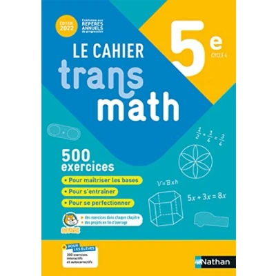Abbildung von Cahier Transmath 5è 2022 de l&#039;élève