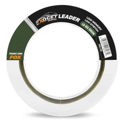 Abbildung von Fox Exocet Pro Low vis Green Leader 100m Vorfachschnur, Durchmesser/Tragkraft:0.50mm / 35lb (15.9kg)