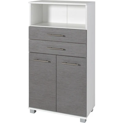 Abbildung von Schildmeyer Midischrank &quot;Palermo, Made in Germany&quot;, Breite 60 cm, verstellbarer Einlegeboden, Metallgriffe, 2 Schubkästen