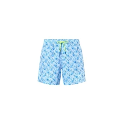 Abbildung von North Sails Herren Badeshorts aus 100 % recyceltem Polyester, schnelltrocknend, mit Allover Grafikdruck, Combo 40 (C040), Medium