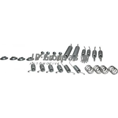 Abbildung von JP GROUP 1163950410 Zubehörsatz, Bremsbacken Hinterachse VOLKSWAGEN: TRANSPORTER 4 Kastenwagen, Bus