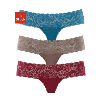 Abbildung von Vivance String, (Packung, 3 St.), aus elastischer Baumwolle mit floraler Spitze
