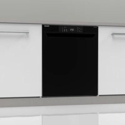 Abbildung von Sharp Unterbaugeschirrspüler &quot;QW NA1CU47DB DE&quot;, QW DE, 13 Maßgedecke