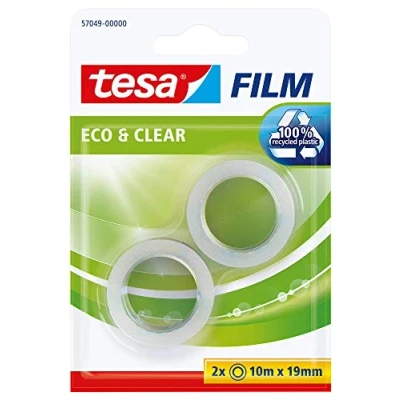Abbildung von 6 x Tesa Klebefilm tesafilm Eco&amp;Clear 19mmx10m 2 Stück (Blister)