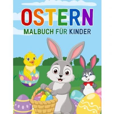 Abbildung von Ostern Malbuch für Kinder ab 3 Jahren: Mit 39 süßen Motiven zum Ausmalen