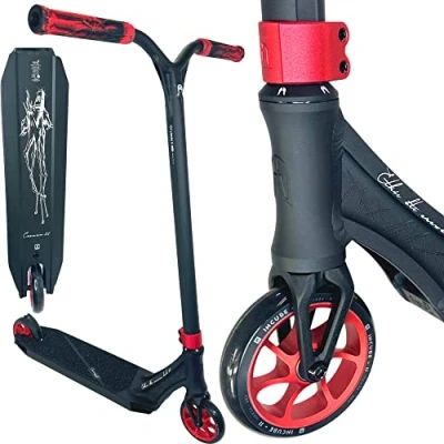 Abbildung von F26 Ethic DTC Erawan I Pandora V2 Stunt Scooter Höhe 80 90cm Leichter Park Hybrid Street Tret Trick Kinder Roller Lightweight Freestyle (Erawan V2, Rot, M 85cm)