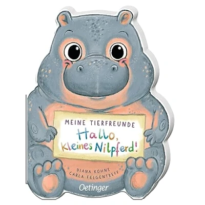 Abbildung von Meine Tierfreunde. Hallo, kleines Nilpferd!: Konturgestanztes Kinderbuch ab 1 Jahr über Tiere aus der afrikanischen Savanne