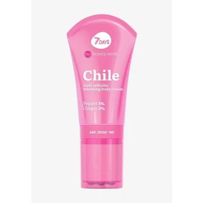 Abbildung von 7days MY Beauty WEEK Chile Anticellulite Warming BODY Cream Pepper 1%+ Ginger 2% Zubehör Körperpflege, Größe: 130 ml,