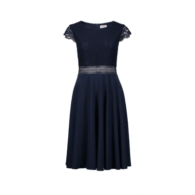 Abbildung von Vera Mont Damen Cocktailkleid mit V Ausschnitt Night Sky,34