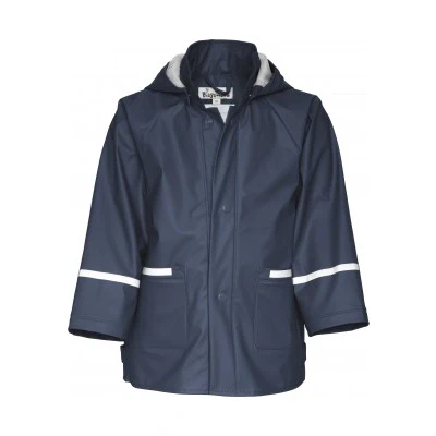 Abbildung von Playshoes Unisex Kinder Regenjacke Wind Und Wasserdicht Regenmantel Regenbekleidung, Marine, 74 EU