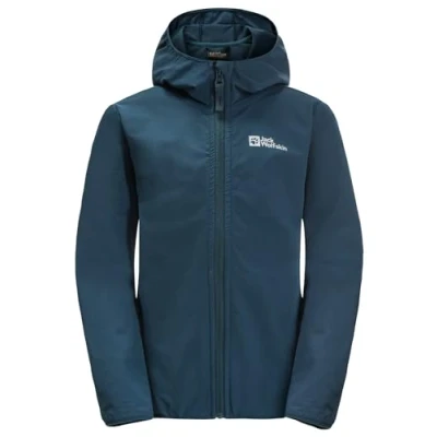 Abbildung von Jack Wolfskin Solyd K Softshelljacke für Kinder, Größe: 92, Dark sea