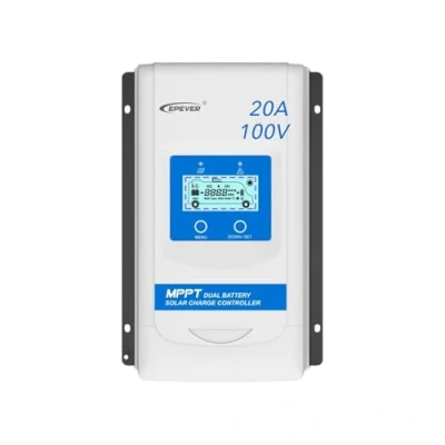 Abbildung von EPEVER® MPPT DuoRacer 20A Laderegler solar charge controller DR2210N für 2 Batterien, 12V/24V auto work, PV 100V (DR2210N)
