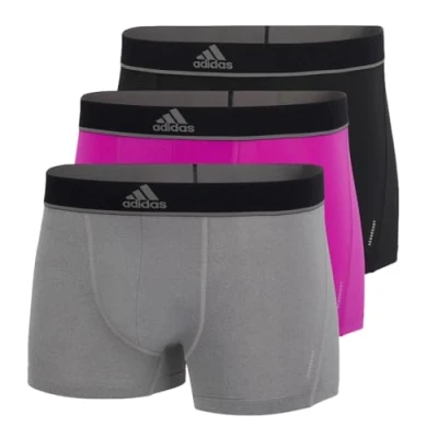 Abbildung von adidas Sportswear Trunk 3 PACK Panties, Herren, Größe: XXL, Pink/black/grey