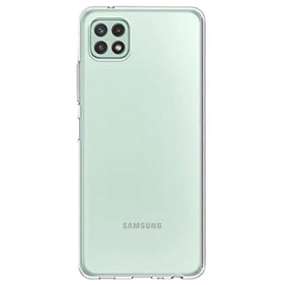 Abbildung von Hülle für Samsung Galaxy A22 5g Handyhülle aus Transparent Silikon Flexible Stoßfeste Ultra Dünn Durchsichtig Weich Kratzfeste Schutzhülle (Samsung 5g, Transparent)