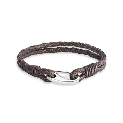 Abbildung von Rafaela Donata Lederarmband aus Echtleder, in dunkelbraun, für Damen und Herren