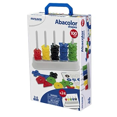 Abbildung von MINILAND EDUCATIONAL 95270 Koffer Formenspiel ABA Color 100 Formen