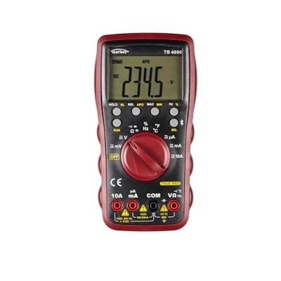 Abbildung von Testboy 4000 Digital Multimeter mit Bluetooth Funktion &amp; Kompatibilität der Connect App (Auto Power Off, True RMS, Data Hold Funktion, LC Display Hintergrundbeleuchtung, CAT III 600 V)