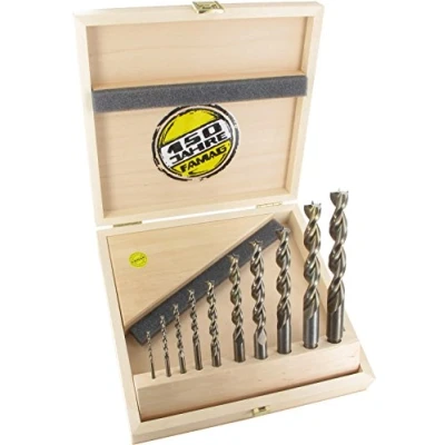 Abbildung von FAMAG Holzspiralbohrersatz 10 teilig D=3,4,5,6,8,10,12,13,14,16mm im Holzkasten