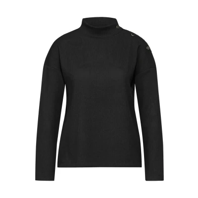 Abbildung von Street One Struktur Strickpullover, Damen, Größe: 46, Schwarz