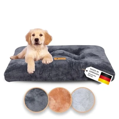Abbildung von Belune Tierbett Deluxe flauschiges Kuschelbett Premium waschbar, Hundekissen, verschiedene Größen und Farben