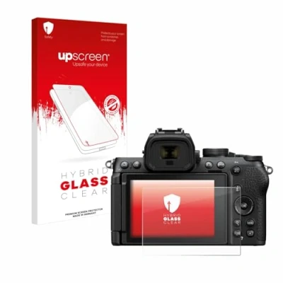 Abbildung von upscreen Schutzglas für Nikon Z50 II Schutzfolie, Glas Folie [Klar, 9H Panzerschutz, Anti Fingerprint]