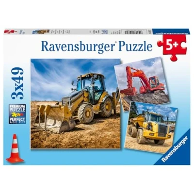Abbildung von Ravensburger Baufahrzeuge IM Einsatz Puzzle multicoloured für Kinder, Größe: One Size, Multi coloured