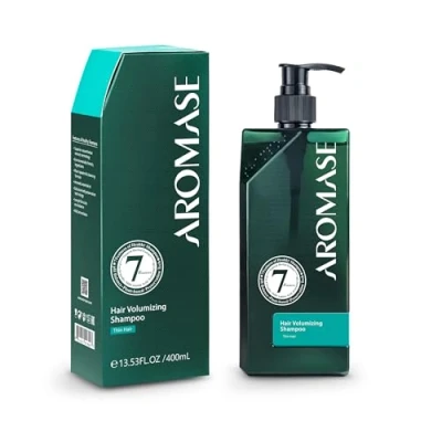 Abbildung von AROMASE Anti Haarausfall Essential Shampoo Effektiv bei Tendenzen zu Haarausfall, stärkt die Haarwurzel &amp; stimuliert den Haarwuchs 400 ml