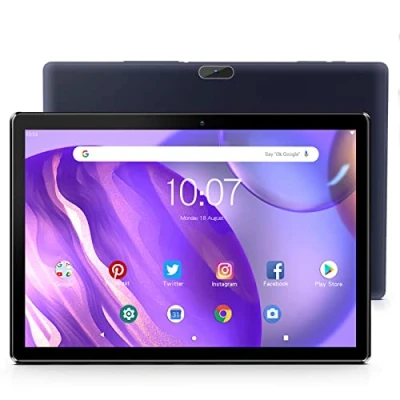 Abbildung von PRITOM Tablet 10 Inch Android 13 Phone 3G, SIM, 64GB Quad Core, (TF 512GB), 5000mAh Battery, 8MP Rear Camera, Support 3G Calls, WiFi, GPS, Bluetooth, USB Type C, Black