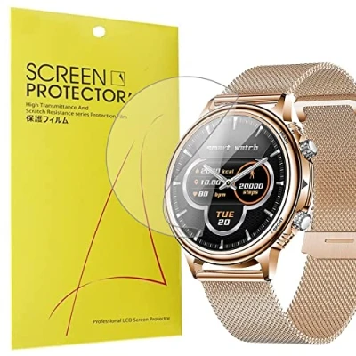 Abbildung von onetuo Schutzfolie Kompatibel für Fitonme Smartwatch 1,32 Zoll, HD klar Flexible TPU Folie [Blasenfreie] [Kompatibel mit Hülle] [Premium Qualität]Displayschutzfolie CF85 (6 Pack)