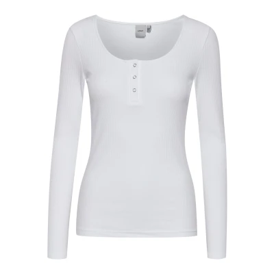 Abbildung von ICHI Ihsuper LS Strickpullover, Damen, Größe: XL, Bright white