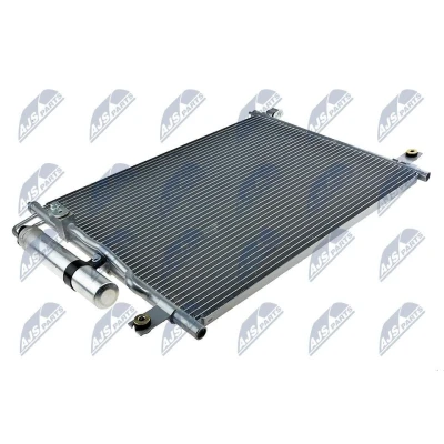 Abbildung von NTY CCS DW 000 Klimakondensator mit Trockner Aluminium 580 CHEVROLET: Aveo / Kalos Schrägheck, DAEWOO: Schrägheck