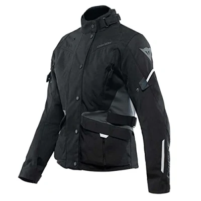 Abbildung von Dainese Tempest 3 D Dry Lady, Motorradtourenjacke Für Damen, Wasserdichte Jacke, Herausnehmbares Thermofutter, Schulter Und Ellbogenschutz, Schwarz/Schwarz/Ebony, 46