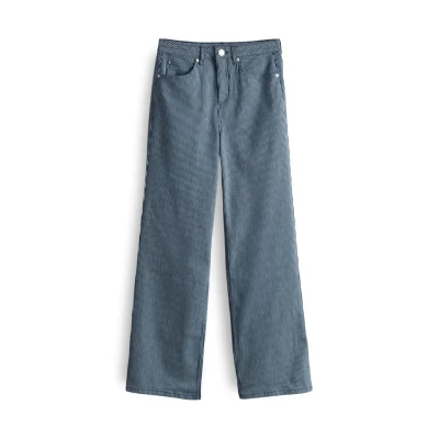 Abbildung von OPUS WIDE MIVY Jeans Relaxed Fit, Damen, Größe: 40x31, Mid striped blue