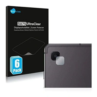 Abbildung von Savvies 6 Stück Schutzfolie für Samsung Galaxy Tab S6 Lite LTE 2022 (NUR Kameraschutz) Displayschutz Folie Ultra Transparent