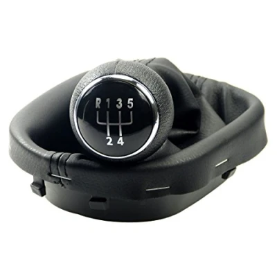 Abbildung von L &amp; P Car Design L&amp;P A263 2 Schaltsack Schaltmanschette Schwarz Schaltknauf 5 Gang kompatibel mit VW Touran 1T Caddy III 3 Rahmen Komplettset Plug Play Ersatzteil für 1T0711113 2K0711113 1T0711456