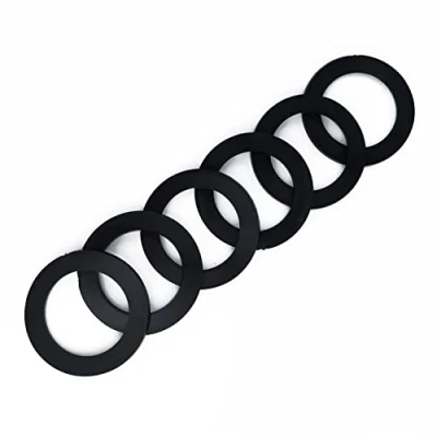 Abbildung von Qrity 6 Stück Abflussrohr Blindkappendichtung für Küchenspüle, 45 mm, Abflussdichtung, Abtropfring, Gummischeibe G 1 1/2 Zoll Armaturen
