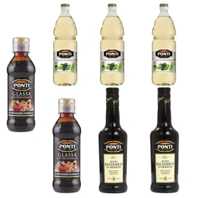 Abbildung von 2x Ponti di Mele Apfelessig 500 ml + Aceto Balsamico &#039;Di Modena&#039;+ Glassa Gastronomica Balsamicocreme 200