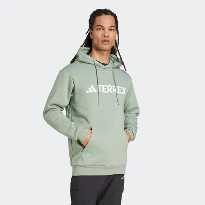 Abbildung von adidas Sportswear Terrex Multi Large LOGO Kapuzenpullover, Herren, Größe: Large, Silver green