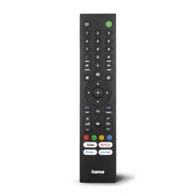 Abbildung von Hama Universal Fernbedienung für Sony TVs, IR, lernfähig, mit 4 App Tasten (1 in 1)