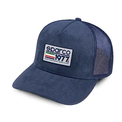Abbildung von Sparco Unisex Mütze Trucker Marineblau Baseballkappe, One Size,Einheitsgröße