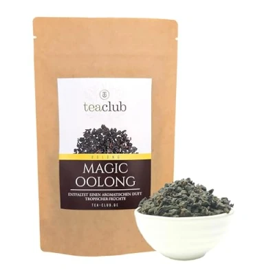 Abbildung von Oolong Tee Schwarz Taiwan 500g, Oolongtee Formosa Magic Oolong, Halbfermentierter Schwarzer Tee, TeaClub Black Tea