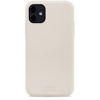 Abbildung von holdit Silikonhülle iPhone 11/Xr (6,1) 0,8mm Ultra dünn Handyhülle Silikon Trendy Slim Silicone case mit Voller Schutz (erhöhte Kante für Kameraschutz) Light Beige