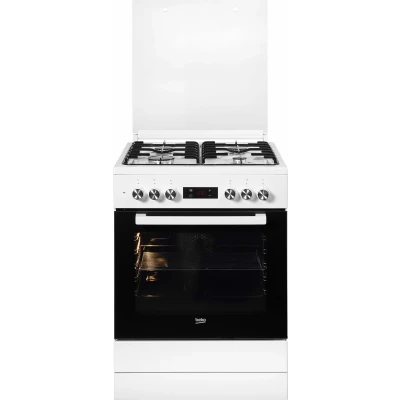 Abbildung von BEKO Gas Standherd &quot;FSM62320DWS&quot;, FSM62320DWS, mit Teleskopauszug nachrüstbar, Kindersicherung