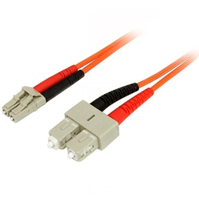Abbildung von StarTech.com 1 m Multimode 50/125 Duplex LWL Patchkabel LC SC Glasfaser Netzwerkkabel