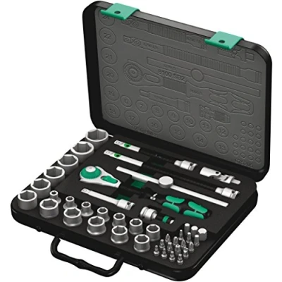 Abbildung von Wera Zyklop Speed Knarrensatz 8100 SB 2, 3/8&quot; Antrieb, metrisch, 43 teilig, 05003594001