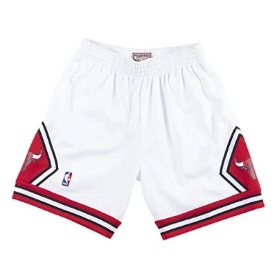 Abbildung von Mitchell &amp; Ness NBA Chicago Bulls Swingman Short kurze Sporthose, Herren, Größe: Medium, White